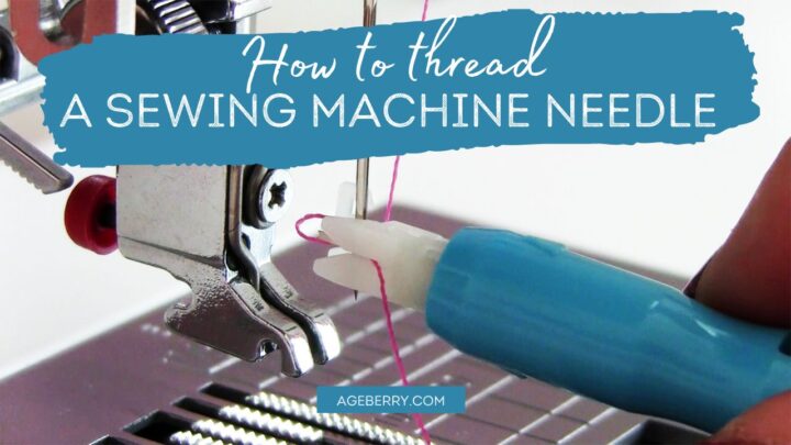 How to thread a needle on a sewing machine
