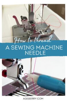 How to thread a needle on a sewing machine