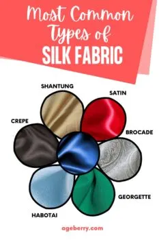 Most common types of silk fabric