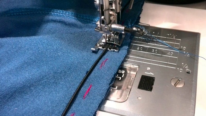 using cording foot