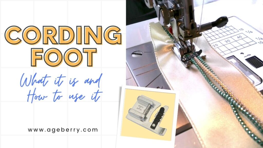 Cording foot what it is and how to use it