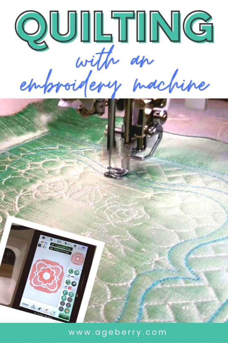 Quilting with an embroidery machine