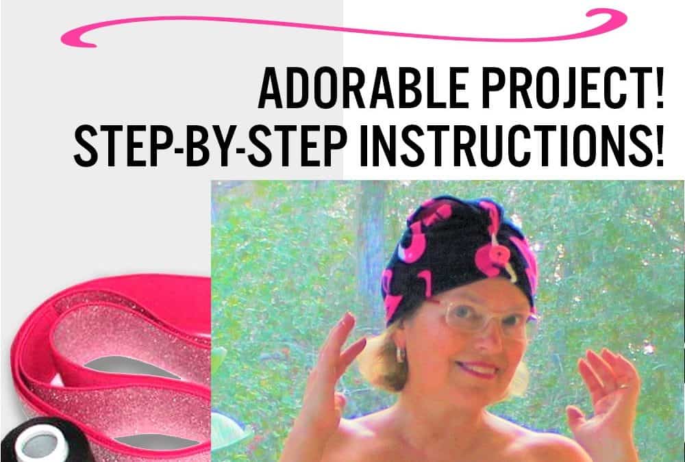 How to make a towel wrap cover-up and a hair drying shower cap from terry towels