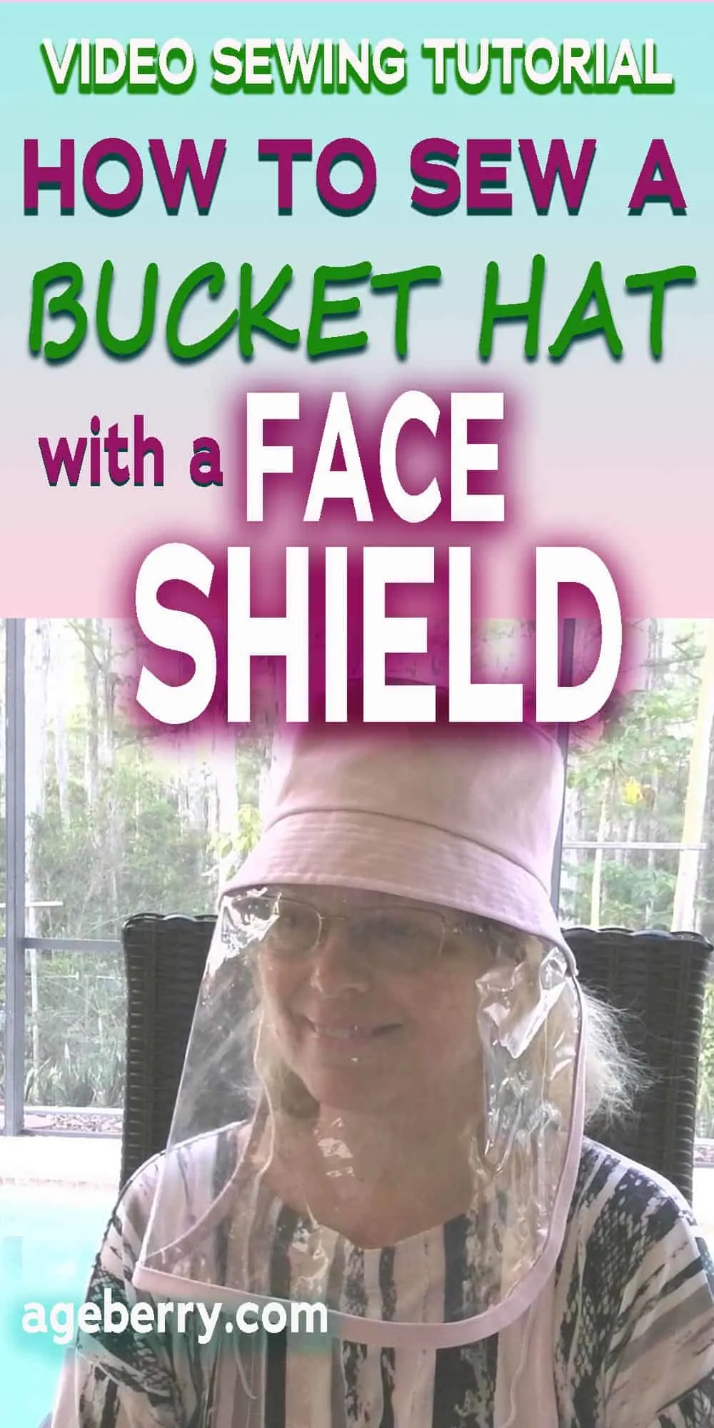 How To Make A Bucket Hat Diy With A Clear Face Shield Free Pdf Pattern