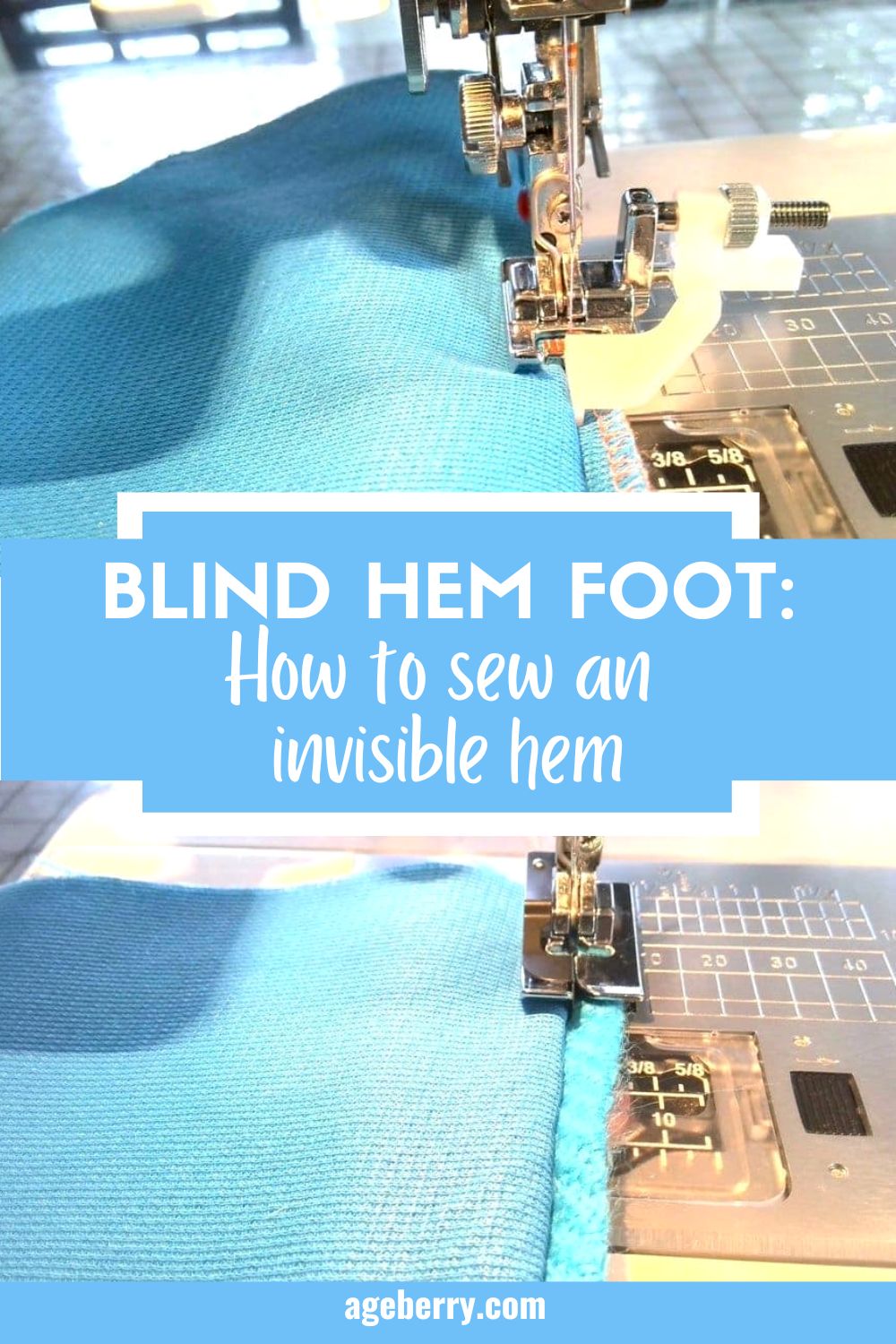 Blind hem foot: How to sew an invisible hem with a sewing machine