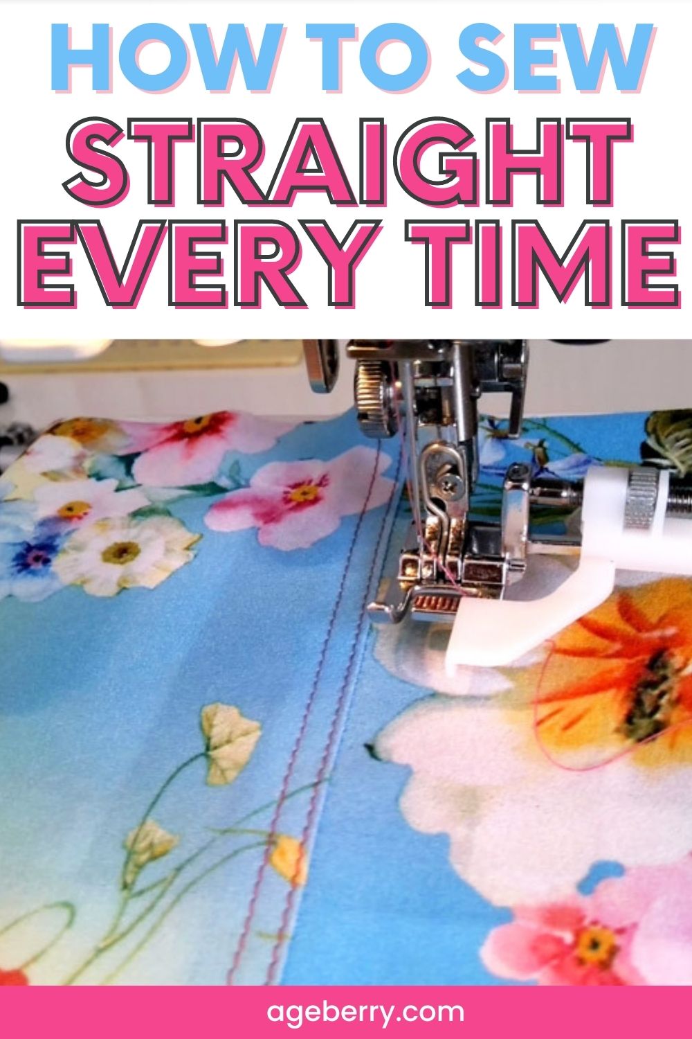 How to sew straight