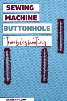 sewing machine buttonhole troubleshooting