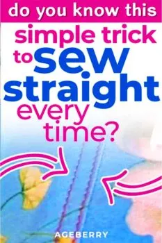 how to sew straight