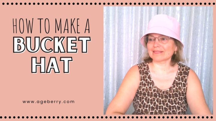 How to make a bucket hat DIY with a clear face shield