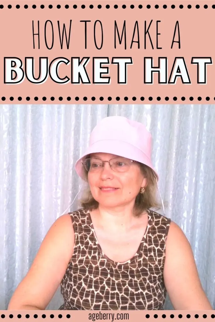 How to make a bucket hat DIY with a clear face shield