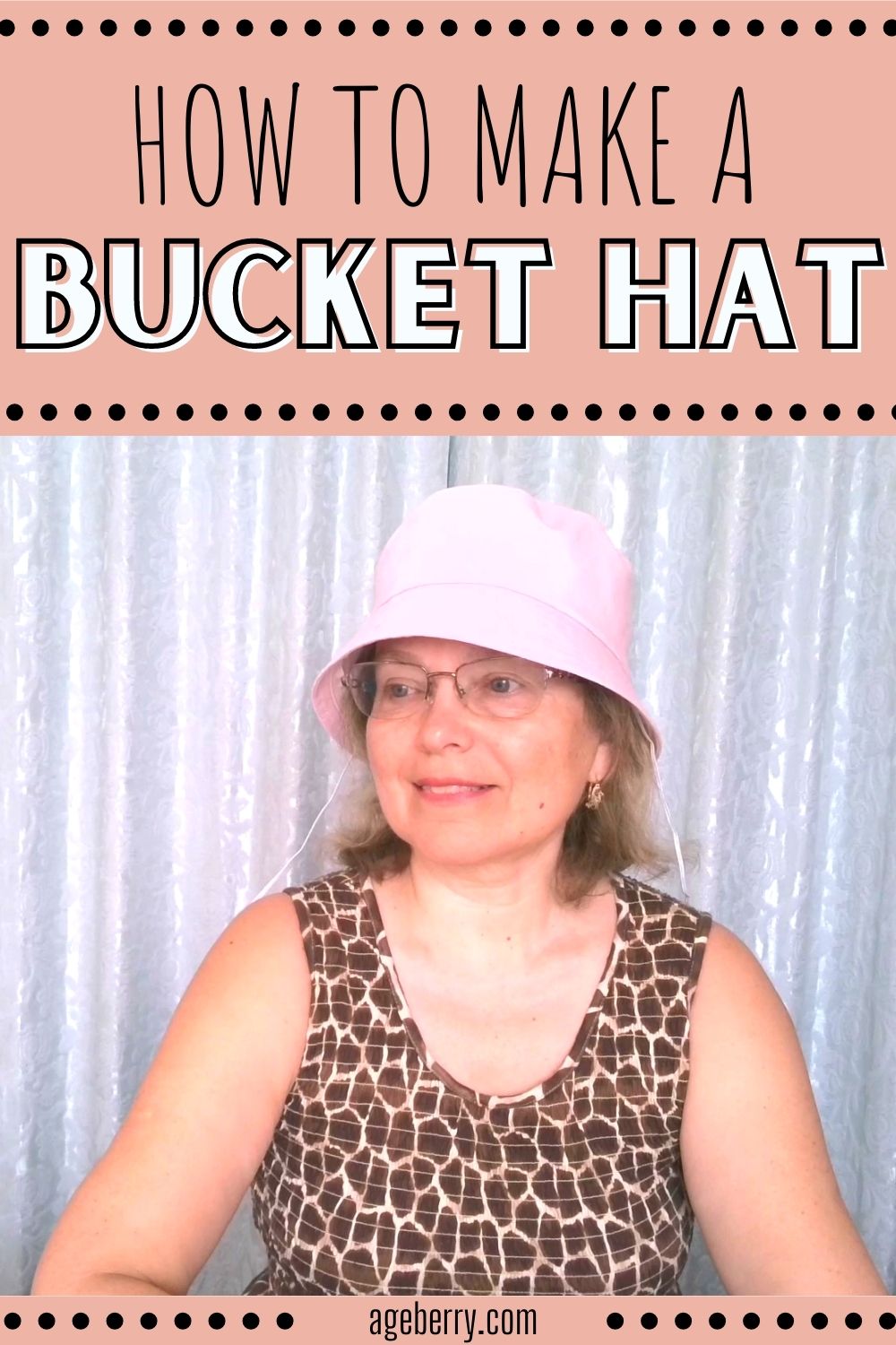 How to make a bucket hat DIY with a clear face shield