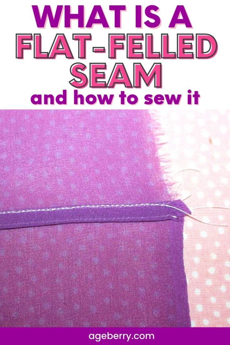 How to sew a flat felled seam on silk fabric 