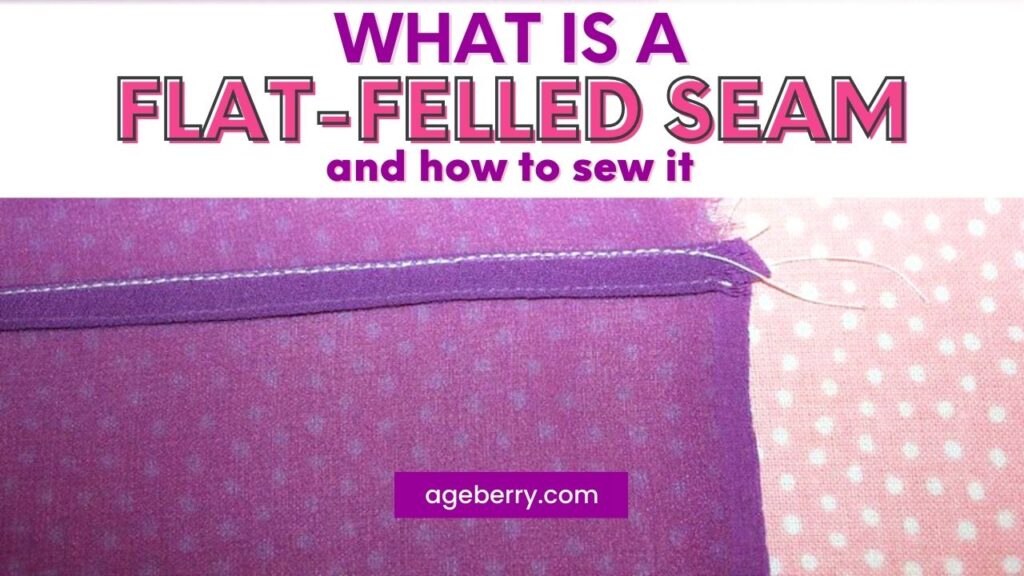 How to sew a flatfelled seam on silk fabric (the easy way)