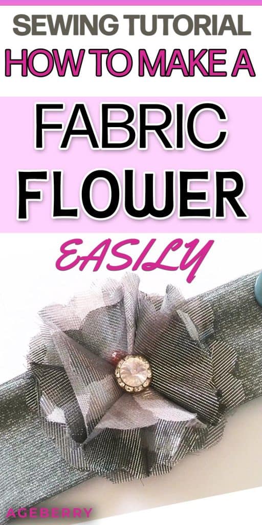 fabric flowers tutorial pattern