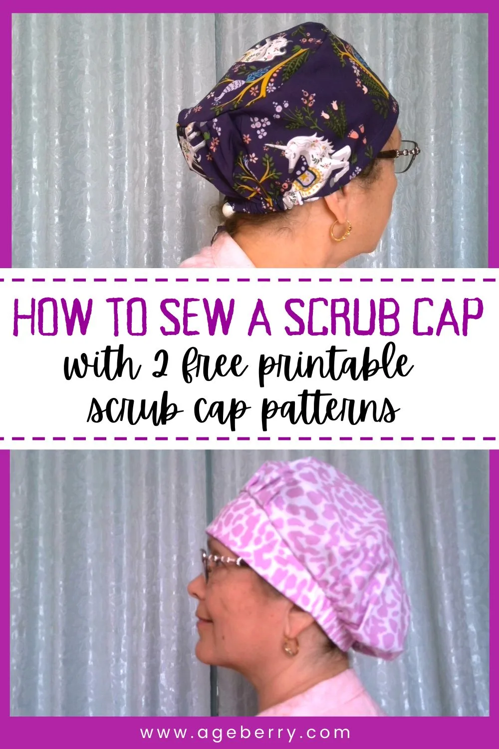 how to sew a scrub cap