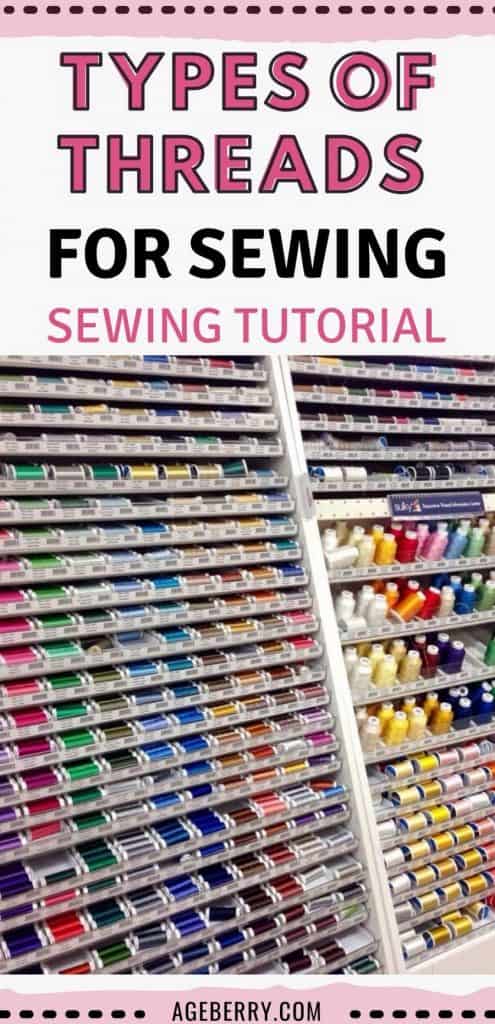 different types of threads for sewing