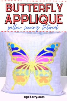 Butterfly Applique Pillow Sewing Tutorial