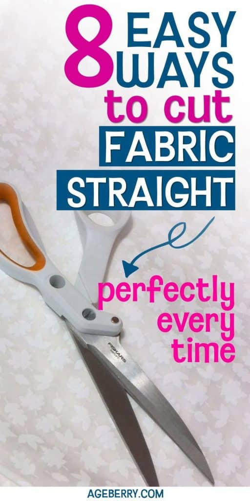 how to cut fabric straight