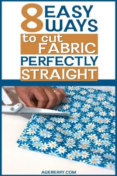 How to cut fabric straight