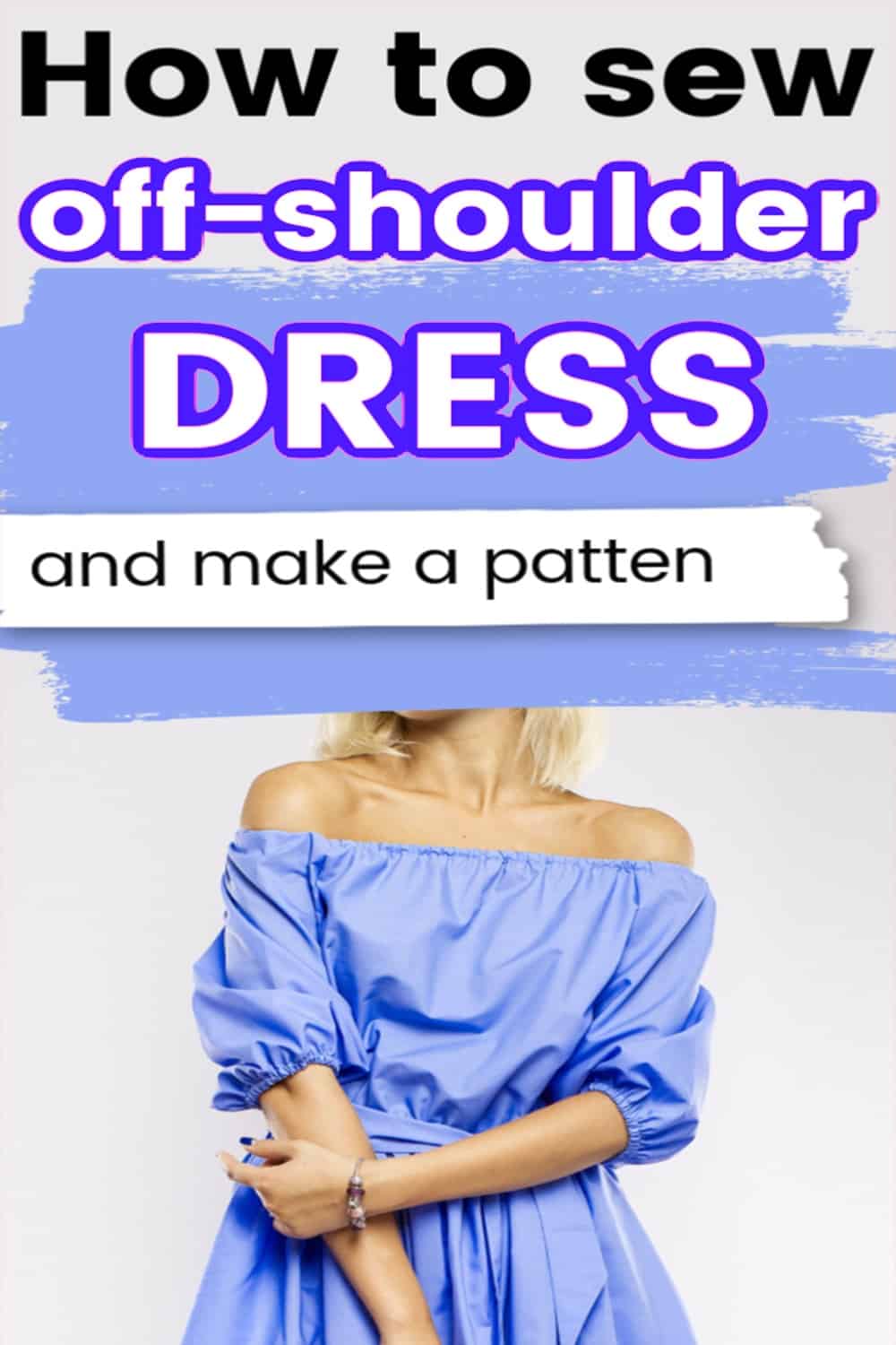 off shoulder dress cutting