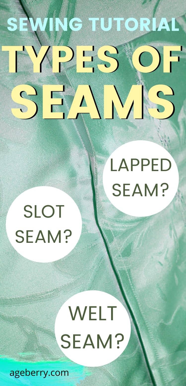 Types of seams sewing tutorial
