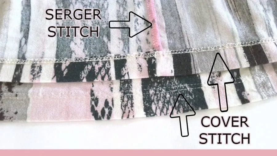 coverstitch vs. serger difference in stitches