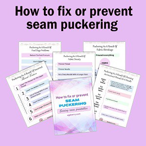 how to prevent seam puckering printables