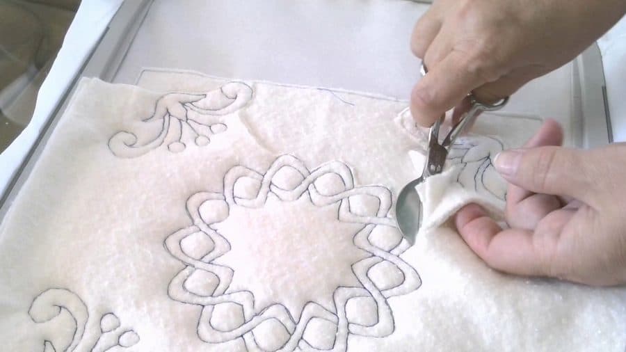 trapunto embroidery