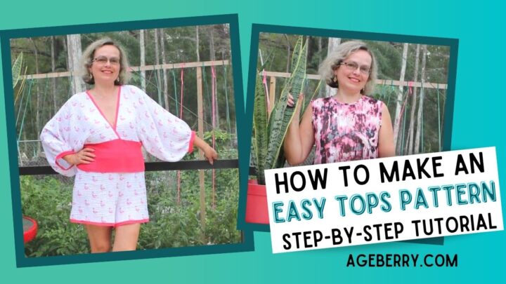 Easy tops to sew - how to make an easy top pattern plus a step-by-step  sewing tutorial