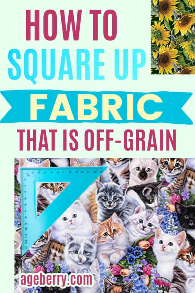 how to square up fabric