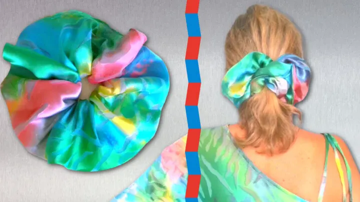 DIY oversized scrunchie