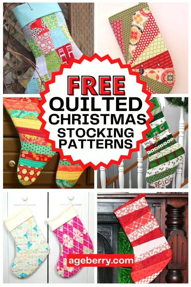 Fat Quarter Christmas Stockings Cotton Quilting Sewing Fabric 