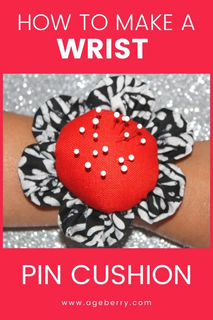 How to sew a pin cushion bracelet { free pin cushion pattern}