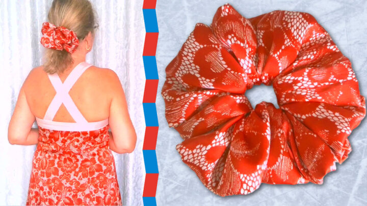 how to make an oversized scrunchie