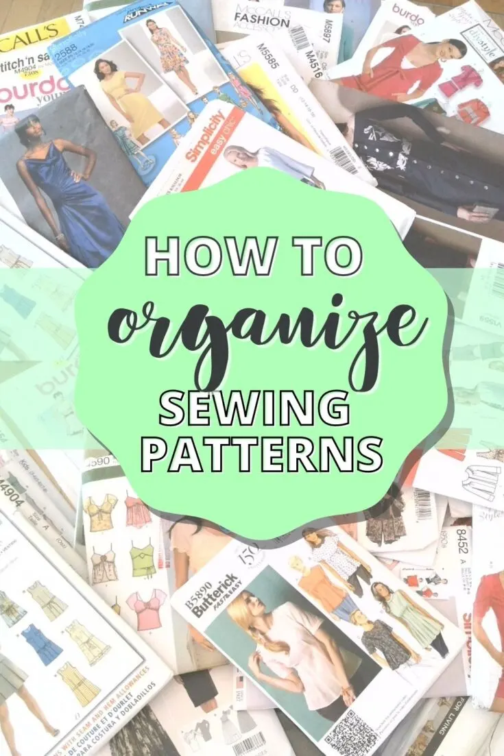 How to organize sewing patterns