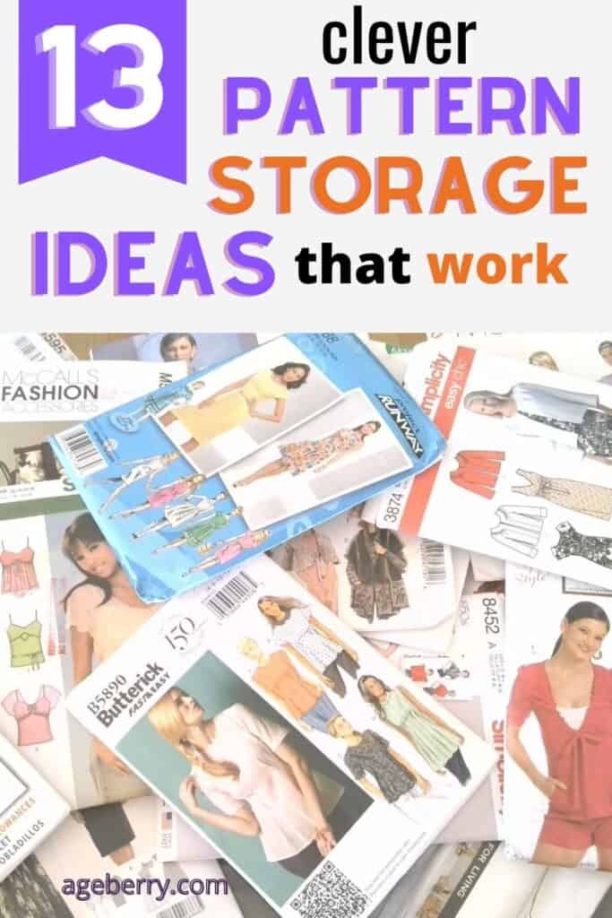 how to store sewing patterns