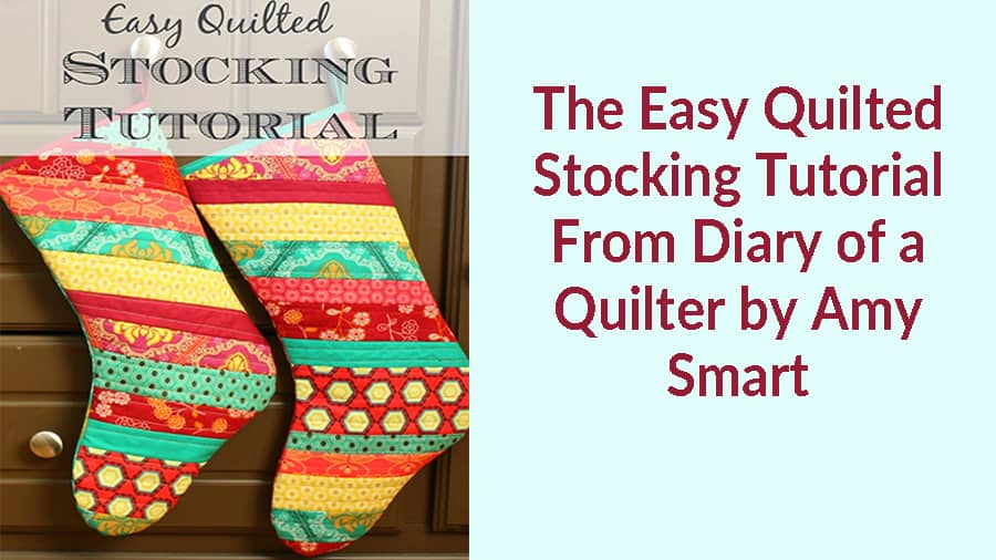 Quilted Christmas stocking pattern