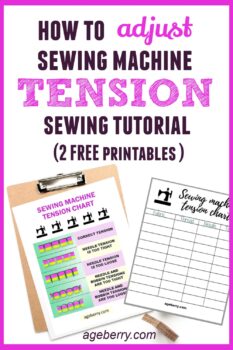 Sewing machine tension adjustment