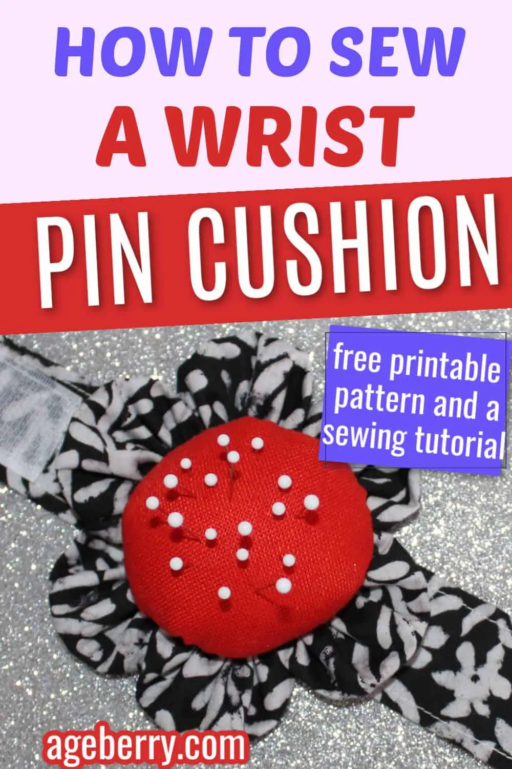 Wrist pin cushion bracelet