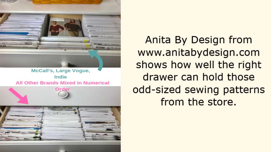 how to organize sewing patterns