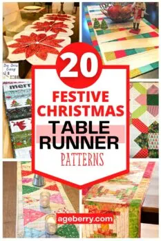 20 Festive Christmas Table Runner Patterns