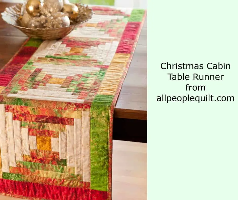 Christmas table runner to make