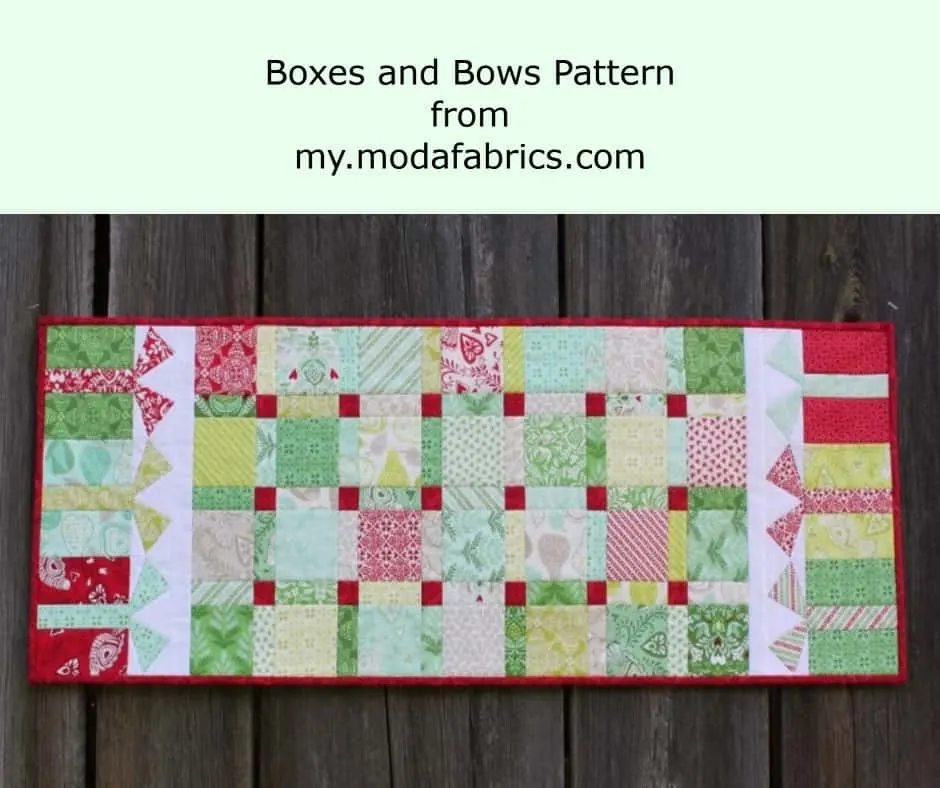 Christmas table runner pattern to make