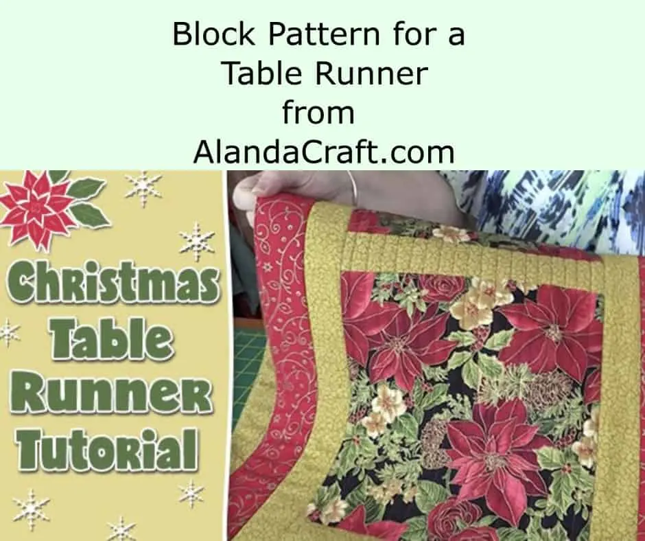 Christmas table runner pattern