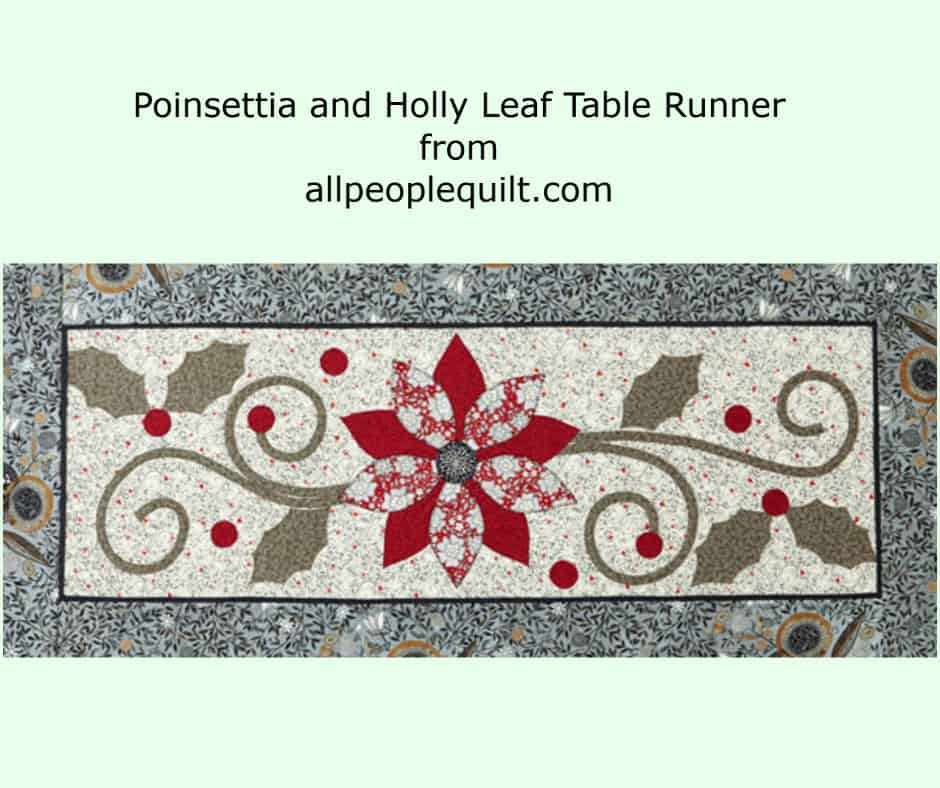 Christmas table runner pattern