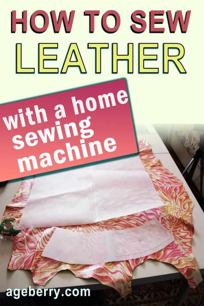 how to sew leather sewing tips
