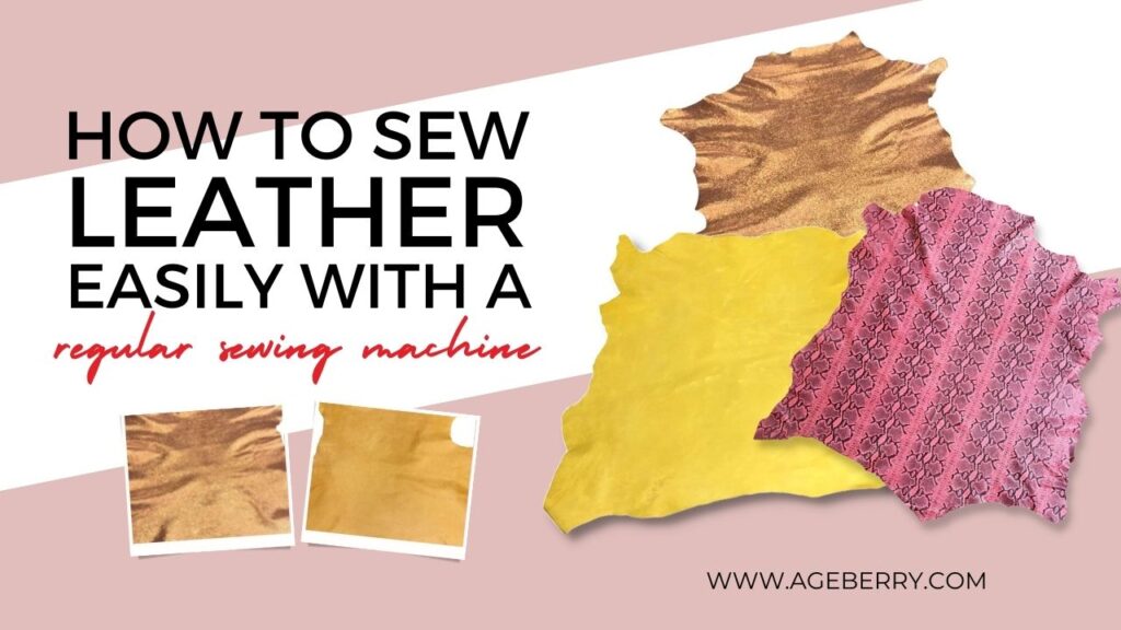 How to sew thin leather easily with a regular sewing machine