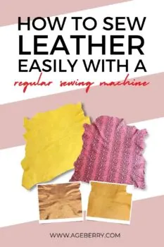 How to sew thin leather easily with a regular sewing machine