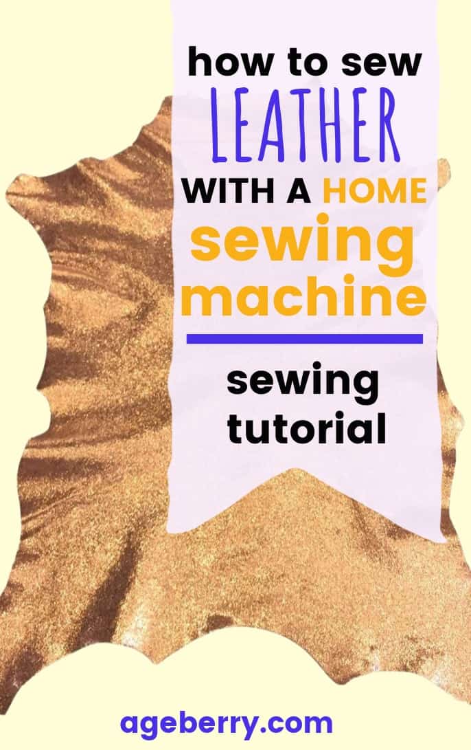 How to sew thin leather easily with a regular sewing machine