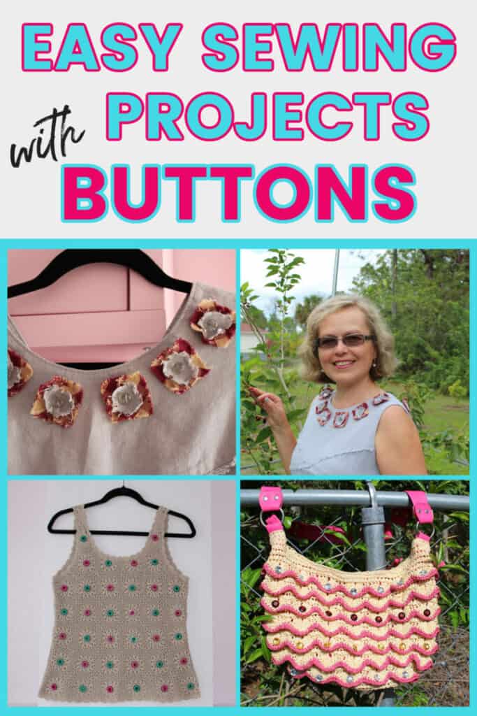 Easy sewing projects with buttons